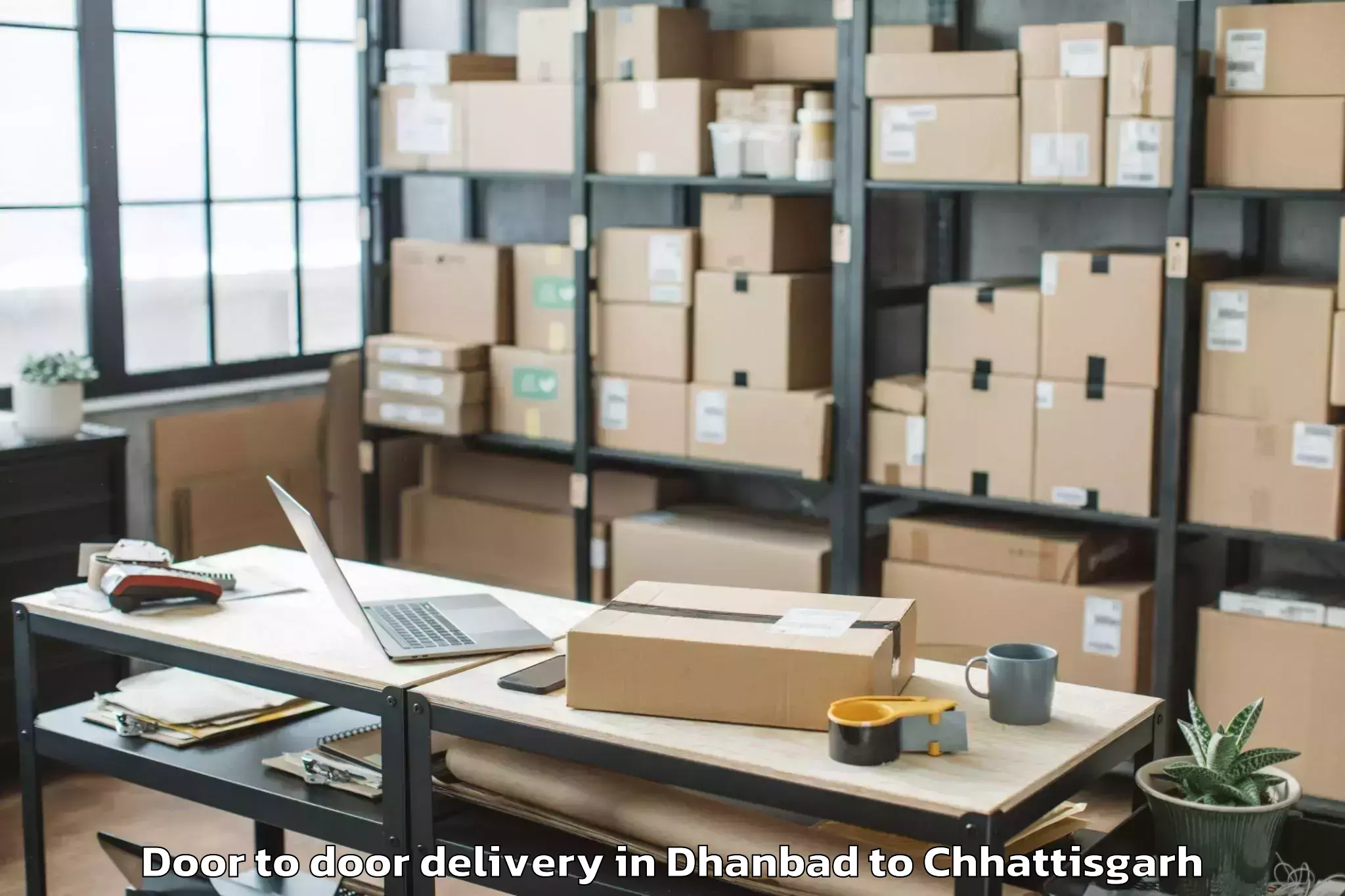 Hassle-Free Dhanbad to Bemetara Door To Door Delivery